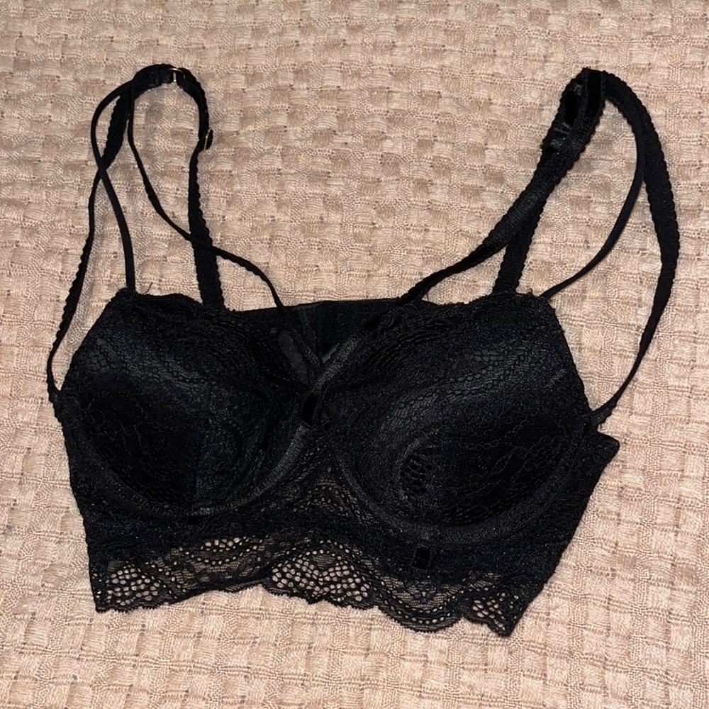 Black Strappy Bra